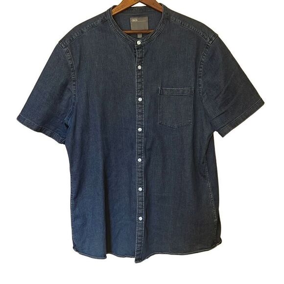 ASOS Stretch Denim Button Down Shirt - Picture 1 of 7